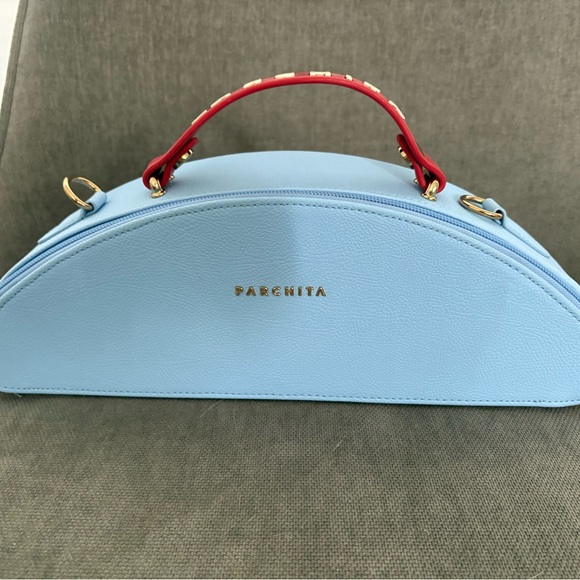 Light Blue Structured Handbag - Picture 1 of 5